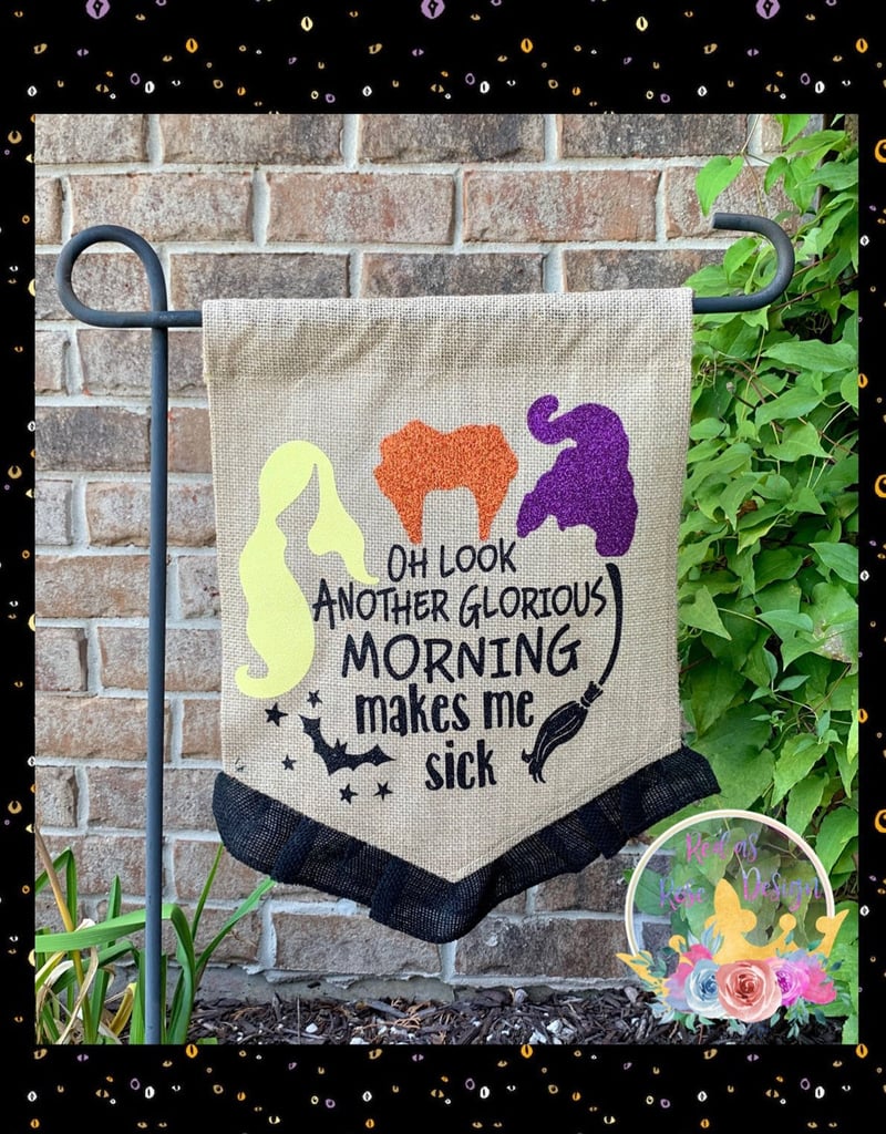 Hocus Pocus-Inspired Garden Flag