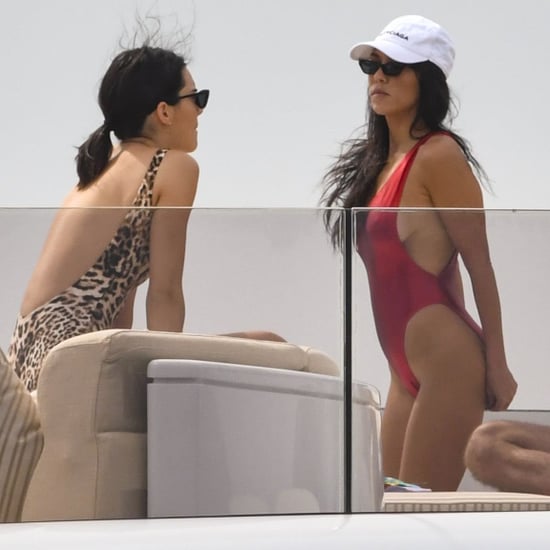 Kourtney Kardashian and Kendall Jenner in Cannes May 2017