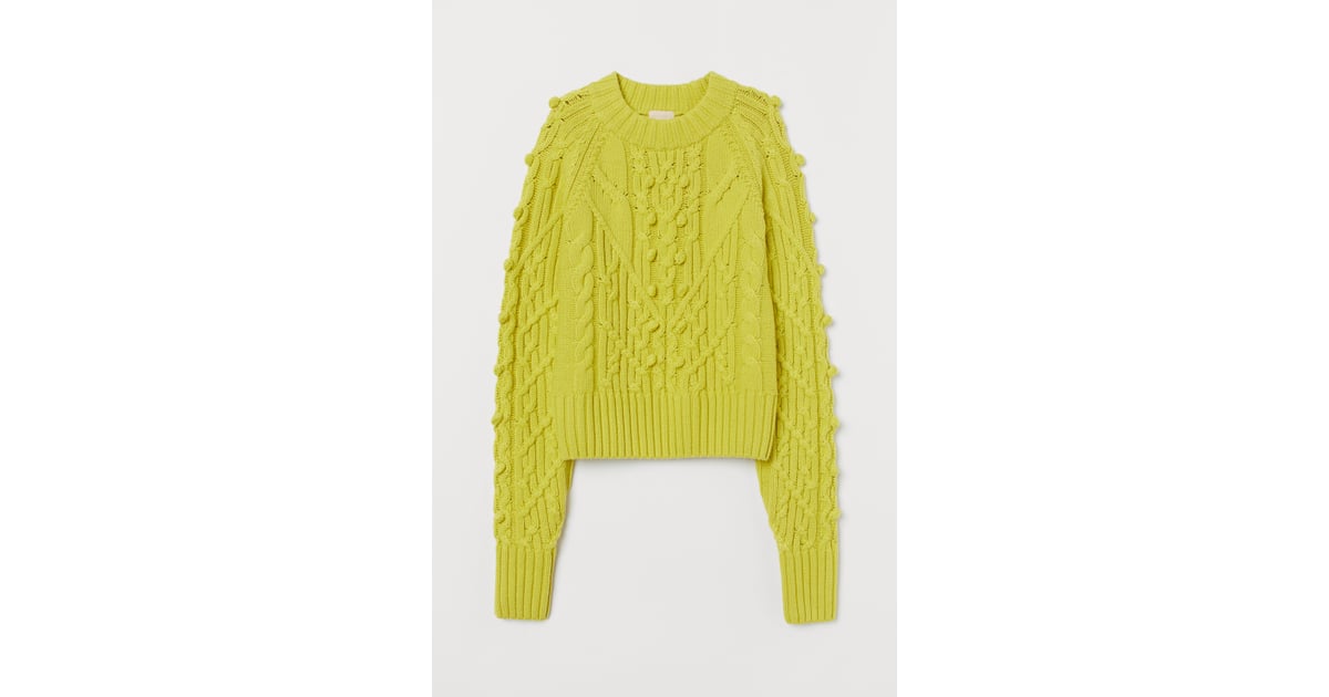 H&M CableKnit WoolBlend Sweater H&M New Fall Products 2019