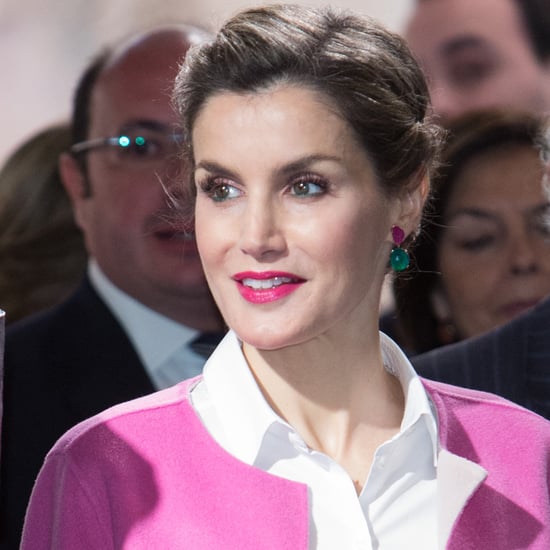 Queen Letizia Wears Leather Pants
