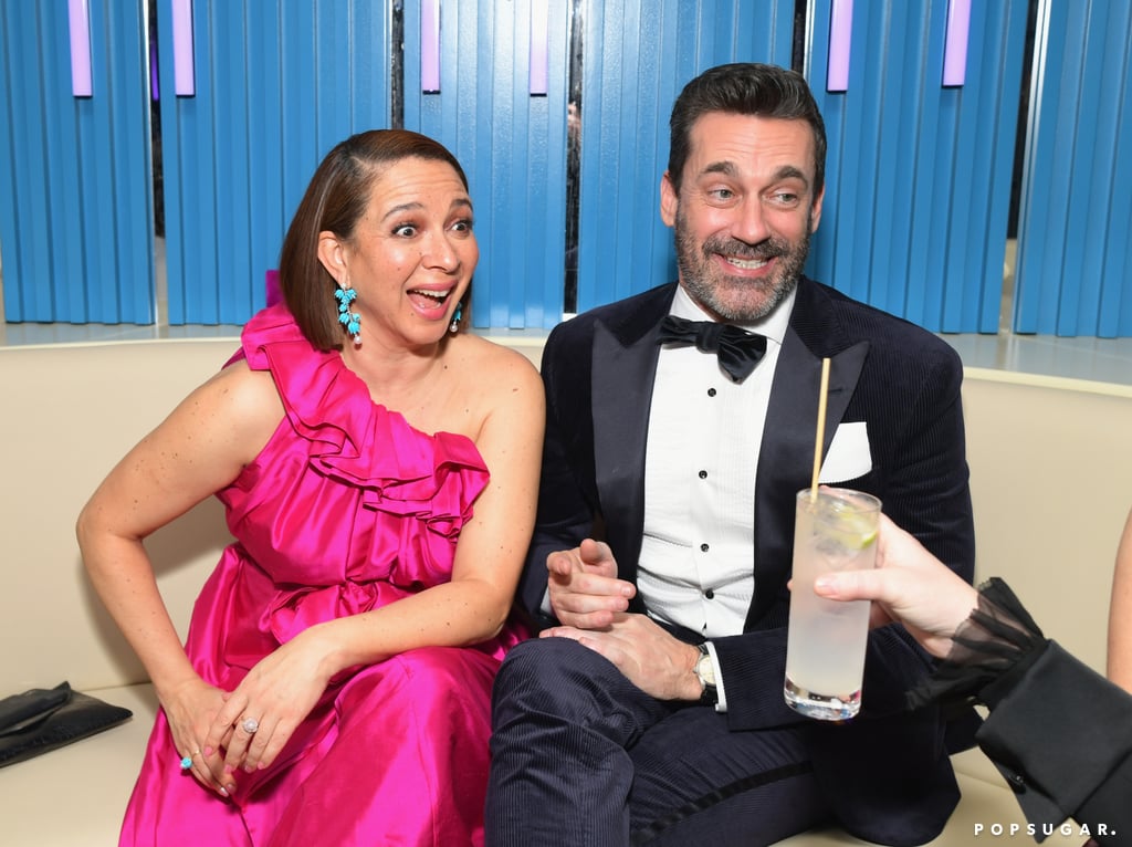 Pictured: Maya Rudolph and Jon Hamm