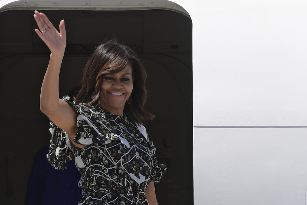 Michelle Obama's Floral Dress in Spain July 2016