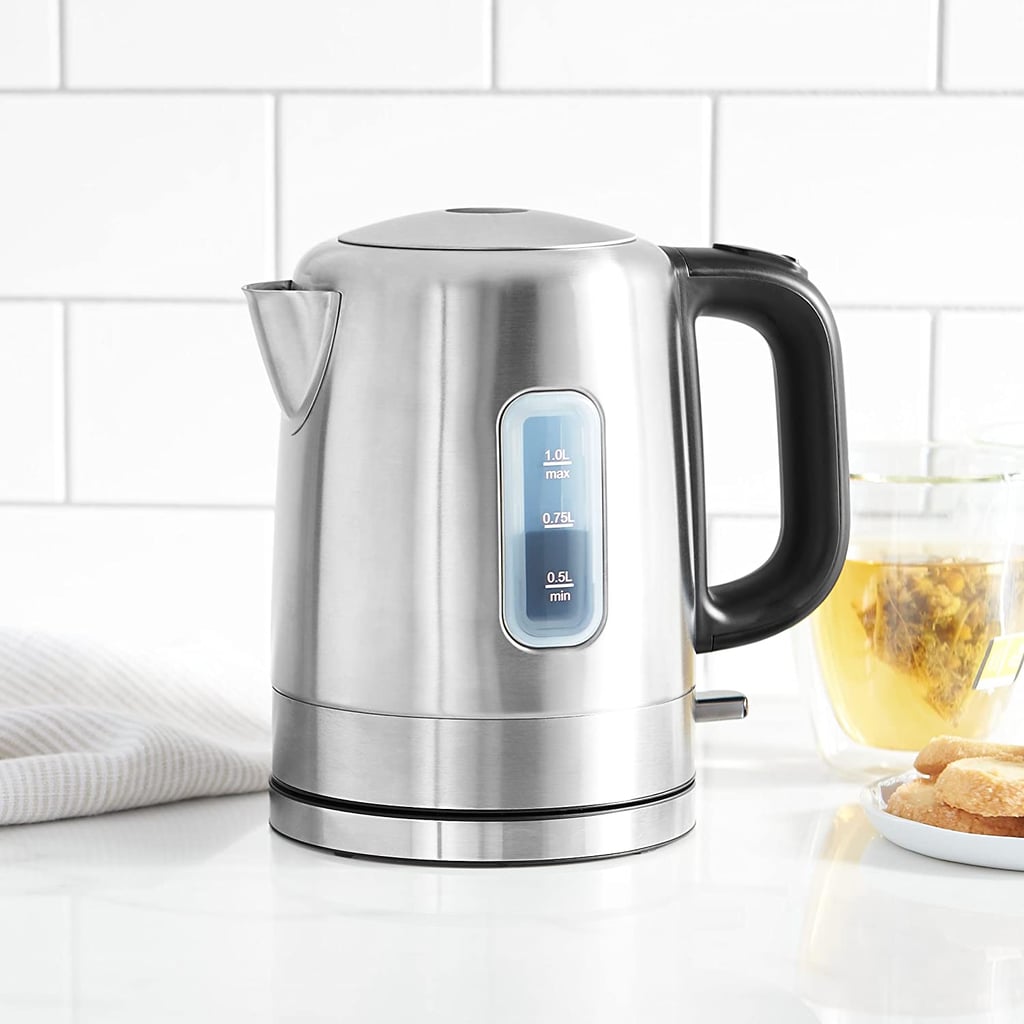 AmazonBasics Stainless-Steel Portable Fast, Electric Hot-Water Kettle