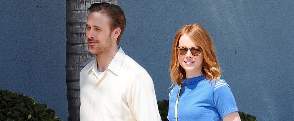 Emma Stone and Ryan Gosling on Set Pictures