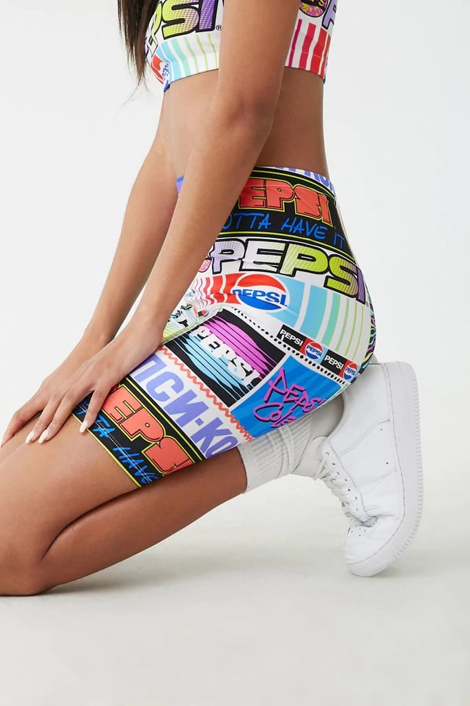 Pepsi Print Biker Shorts