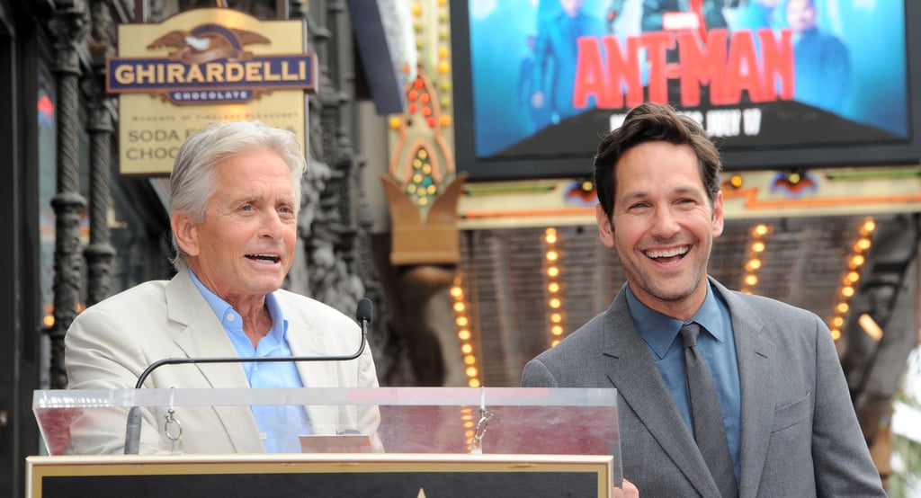 Paul Rudd With His Family on the Hollywood Walk of Fame