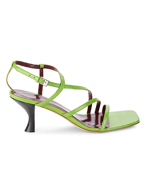 Staud Gita Strappy Leather Heeled Sandals