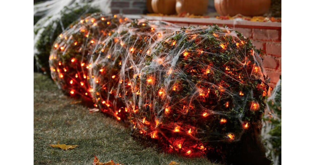 Orange Mini LED Net Lights Home Depot Halloween Decor 2021