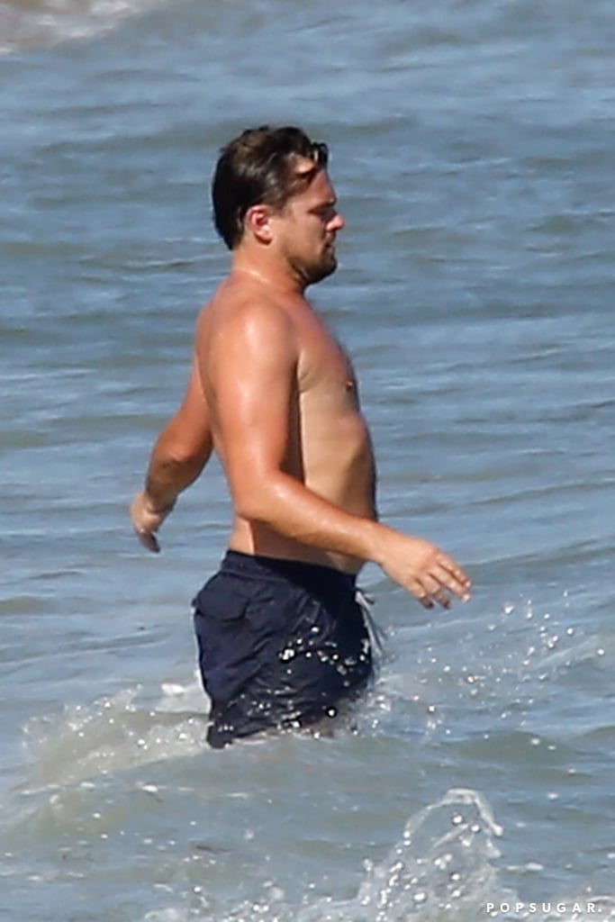 Leonardo DiCaprio and Nina Agdal Kissing on the Beach in LA