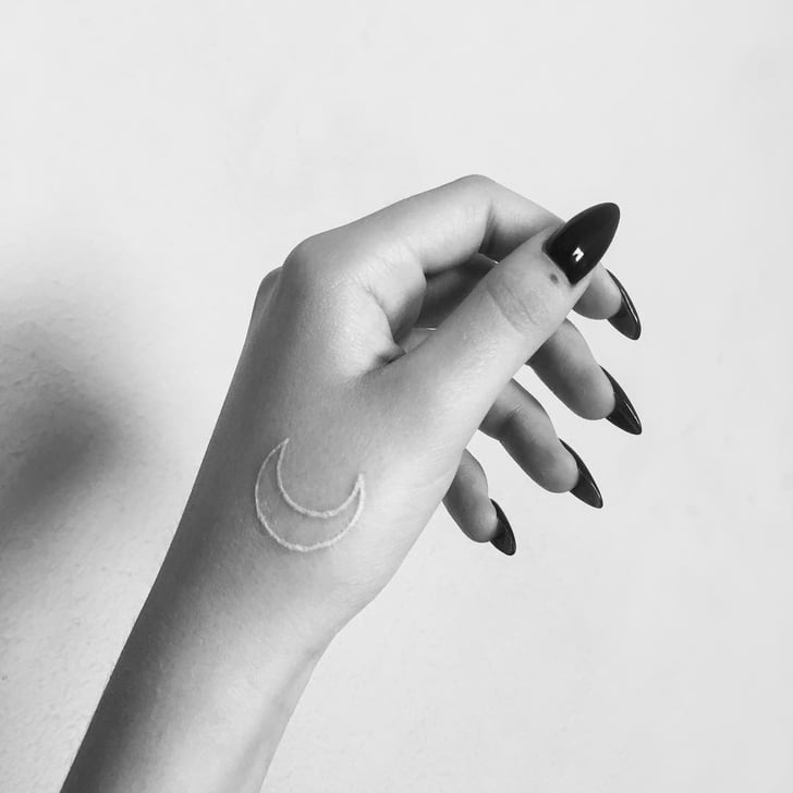 Waxing or Waning? White Tattoo Ideas and Inspiration POPSUGAR