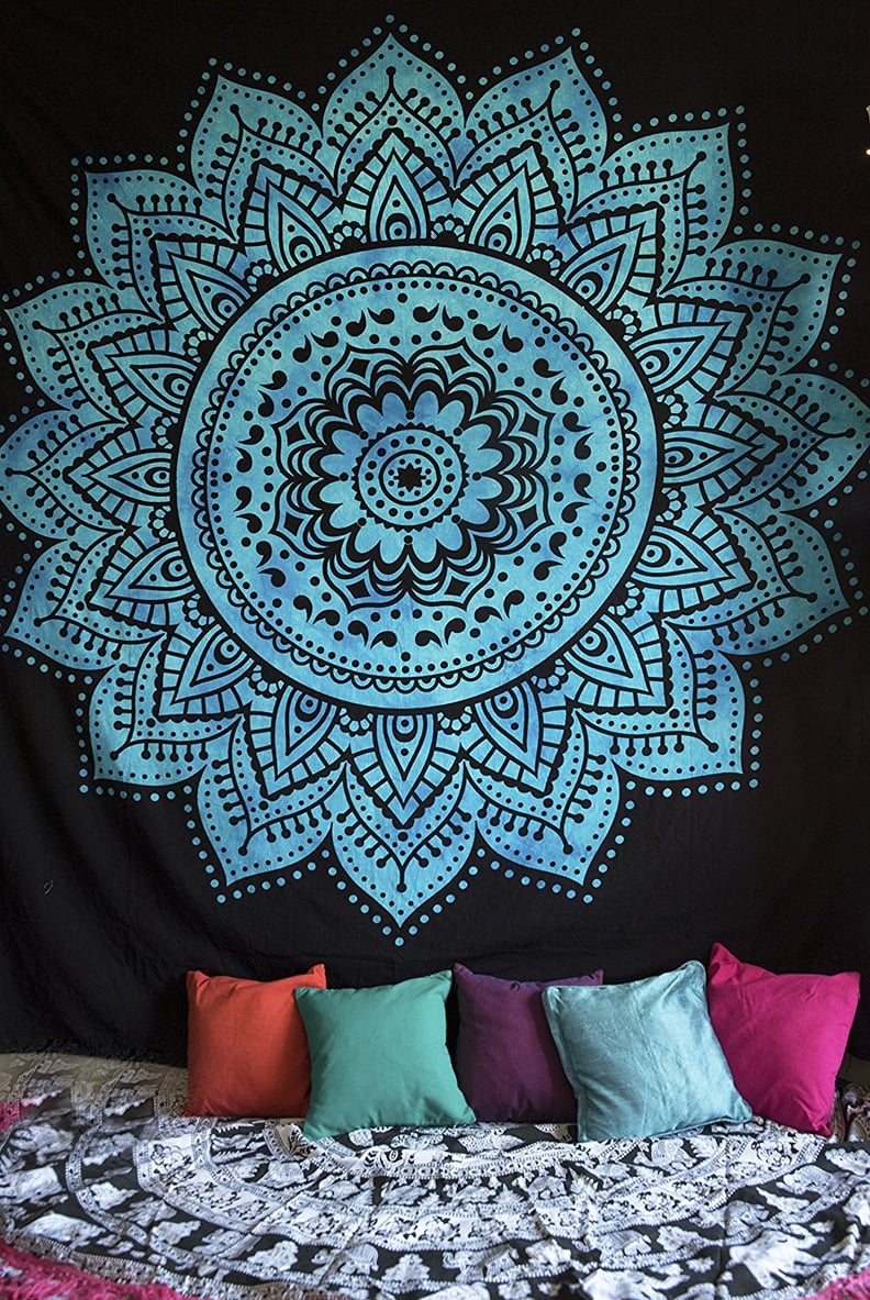 Blue-Black Wall Tapestry