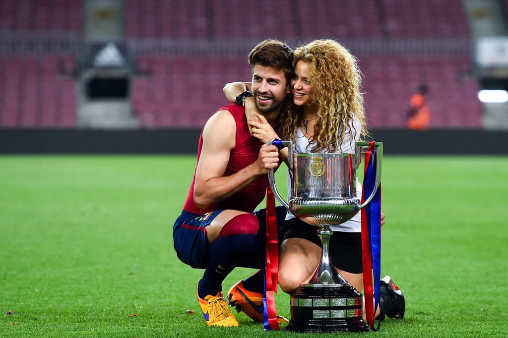 Shakira and Gerard Pique Copa del Rey 2015 PDA