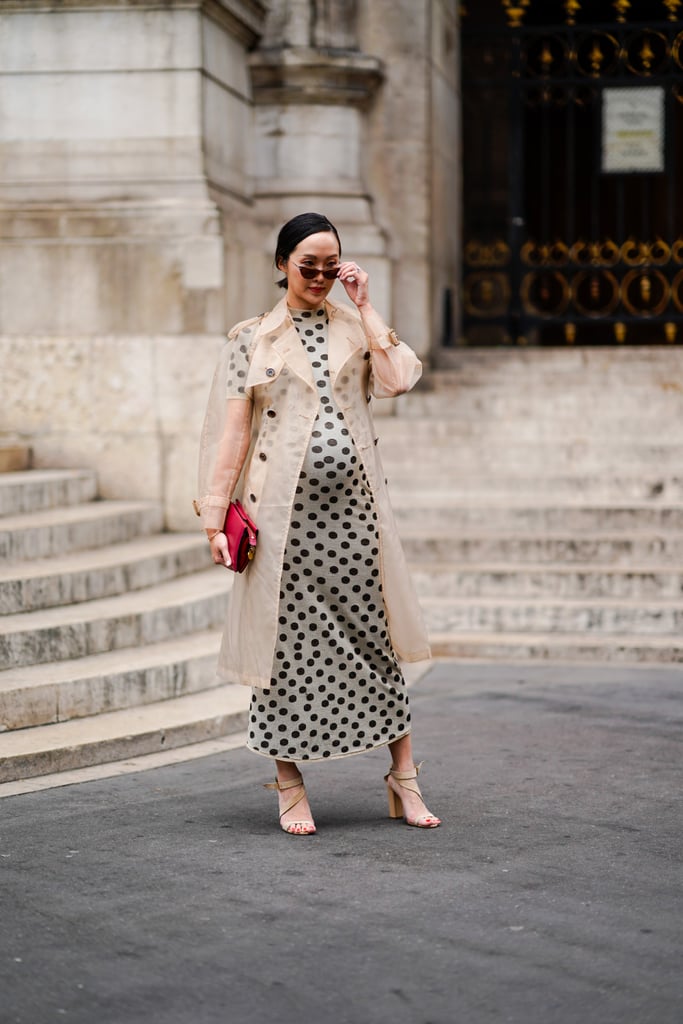 Style a PVC Number Over a Polka-Dot Dress