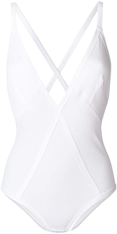 Calvin Klein White Panelled Bodysuit