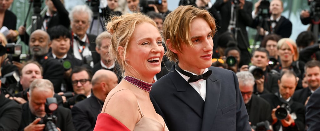 Uma Thurman and Son Levon Hawke at Cannes