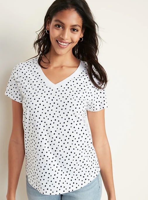 EveryWear Printed V-Neck Tee