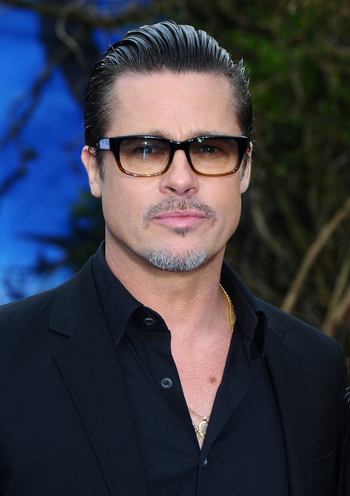 Brad sported his now-signature tinted glasses at an event for Angelina's film, Maleficent, in London in May 2014.