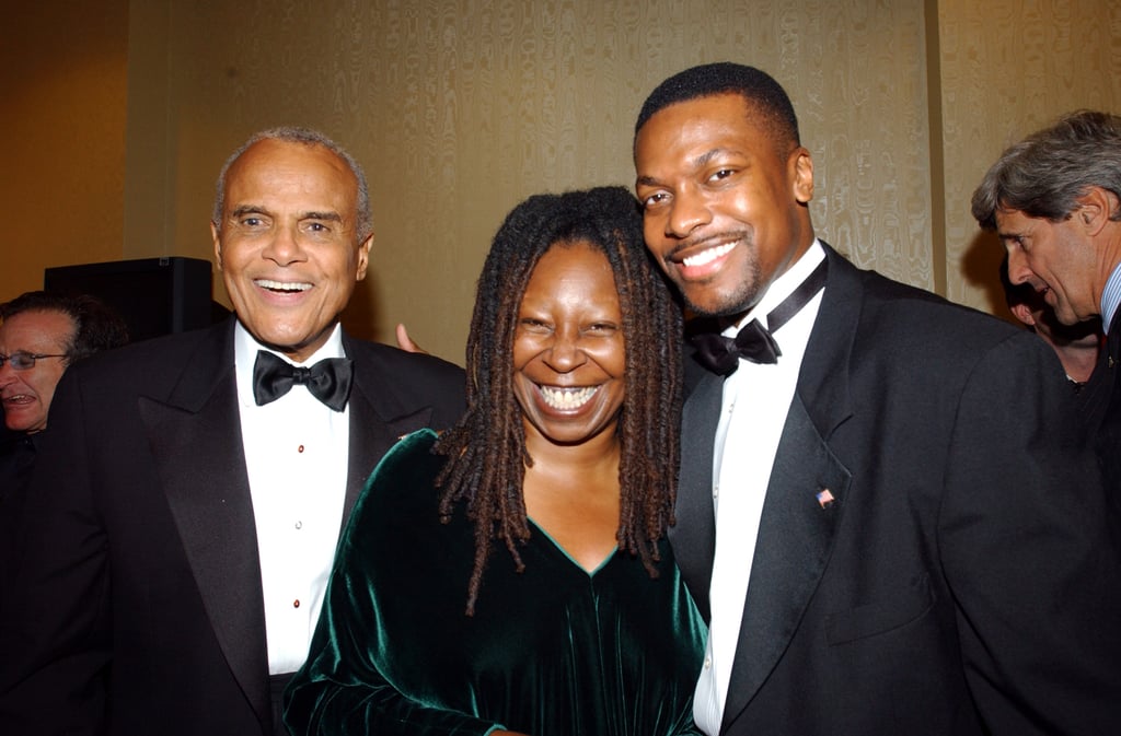 Harry Belafonte, Whoopi Goldberg, and Chris Tucker