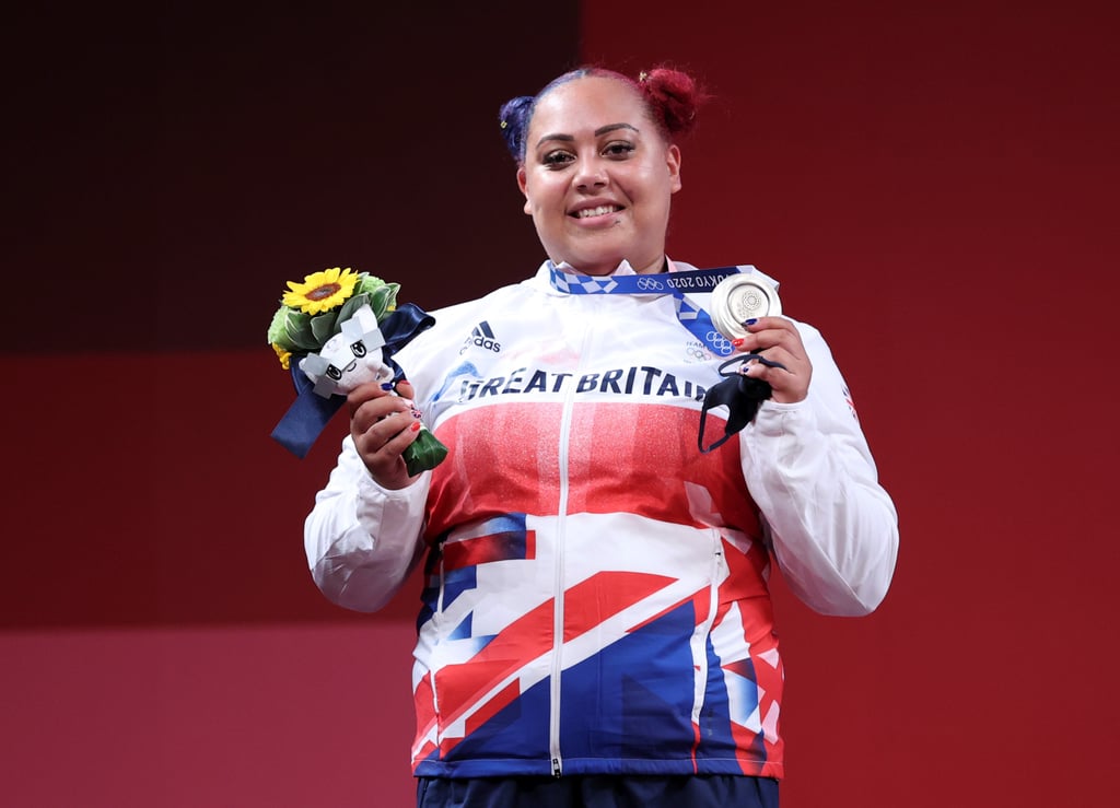 The patriotic Union Jack-themed updo was the perfect look for winning a silver Olympic medal.