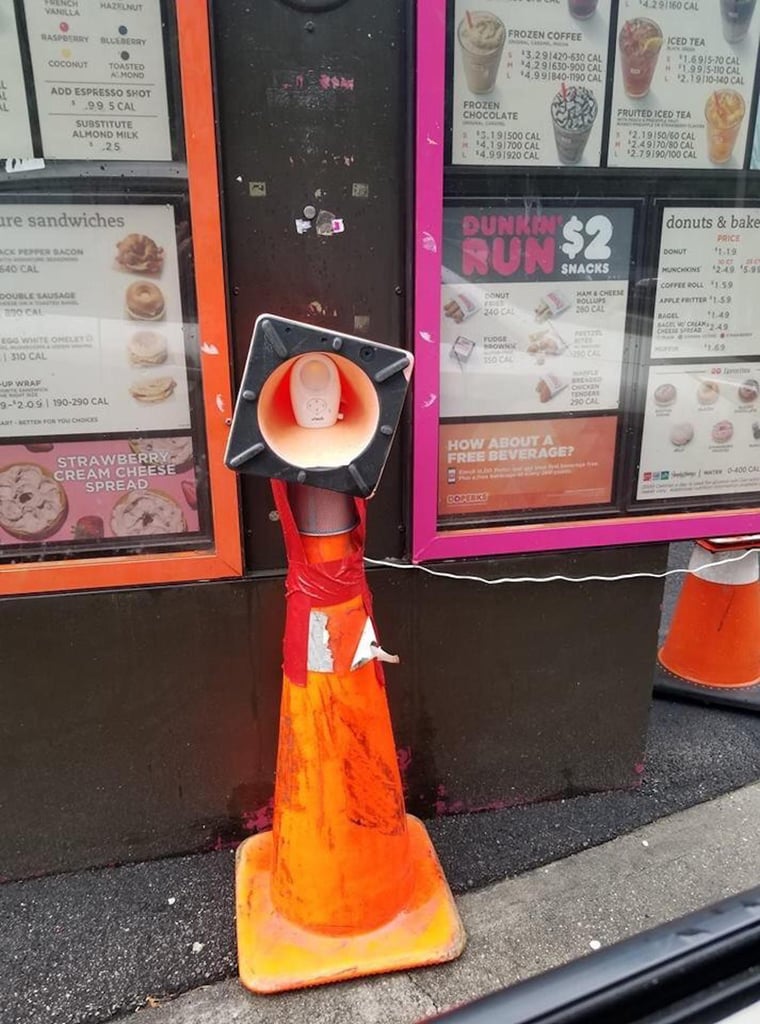 Dunkin' Donuts Replaces Broken Speaker With Baby Monitor