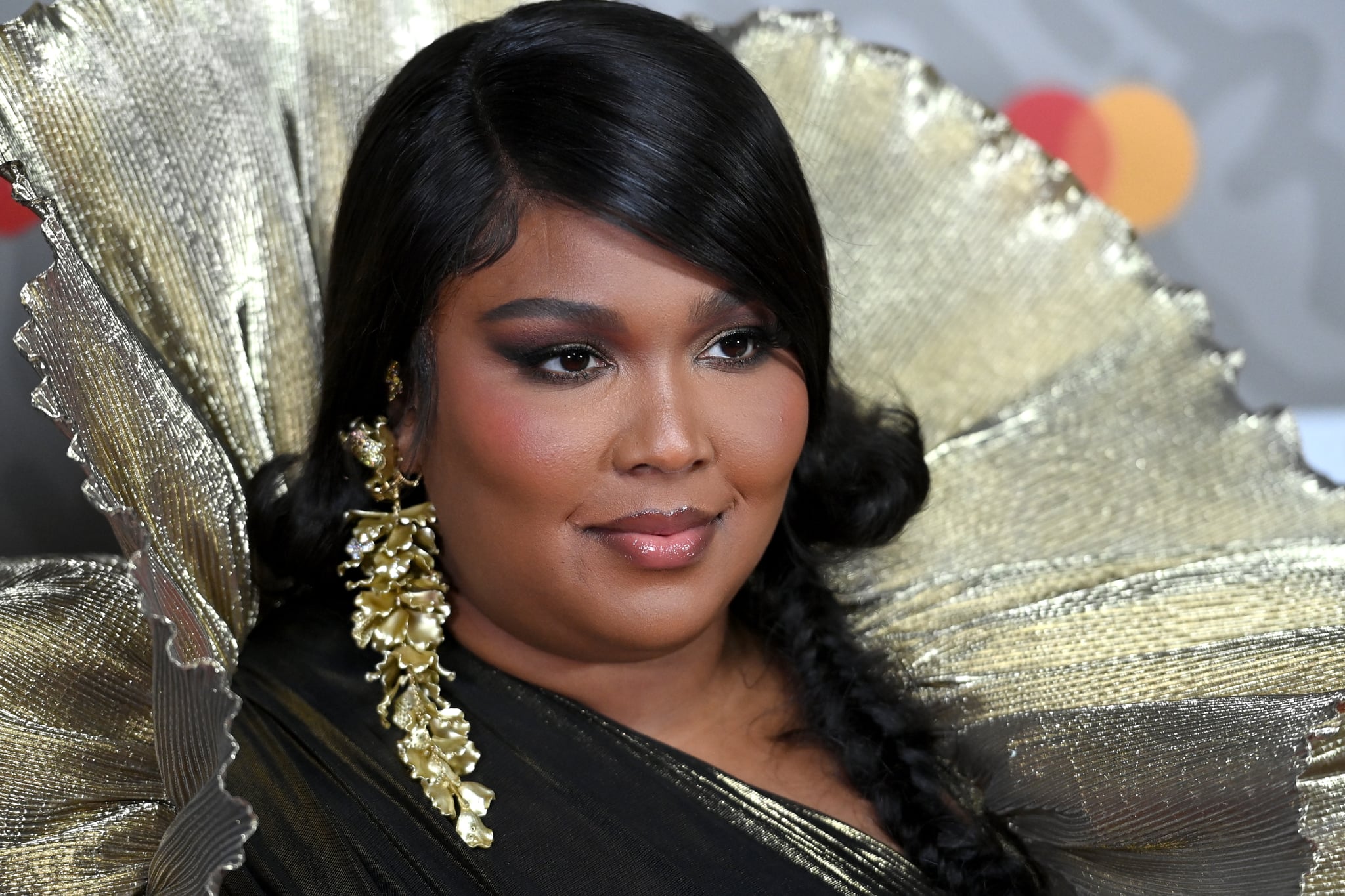 LONDON, ENGLAND - FEBRUARY 11: (EDITORIAL USE ONLY) Lizzo attends The BRIT Awards 2023 at The O2 Arena on February 11, 2023 in London, England. (Photo by Dave J Hogan/Getty Images)