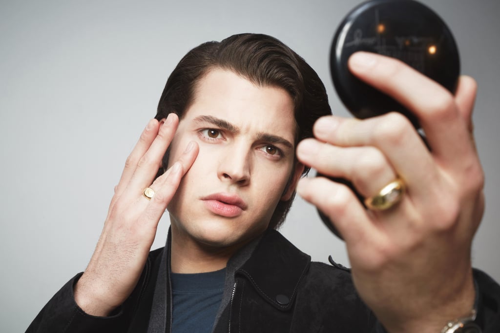 Apply the eye cream to the delicate skin around the area. Adding this boost of hydration will make you look well-rested and youthful. Use your ring finger like Peter does! That's your weakest digit and thus will pat on the formula more gently than your other fingers.