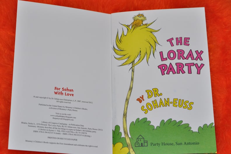 The Lorax Party Invitation