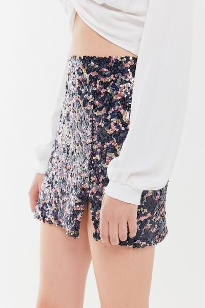 UO Darren Sequin Mini Skirt