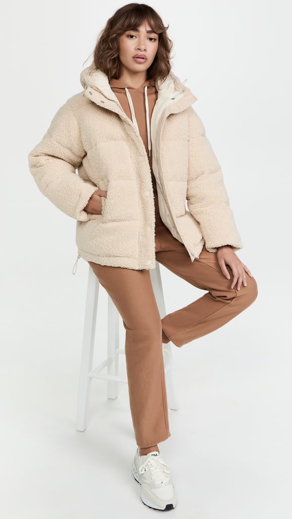 A Wintertime Favorite: Good American Essentials Collarless Half Zip Sweatshirt