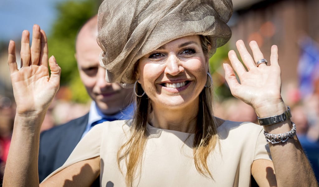 Queen Máxima on Neighbours' Day in Urk, The Netherlands.