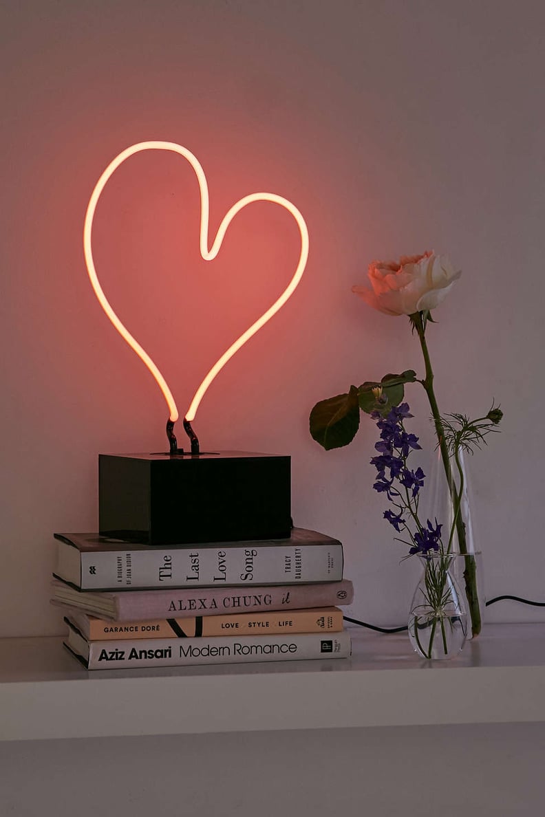 Neon Heart Table Lamp