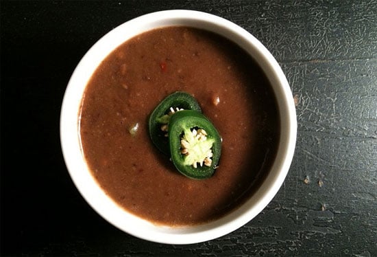 black bean soup calories