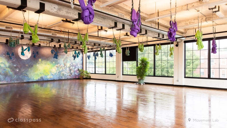 Aerial Yoga Studio Zoom Background