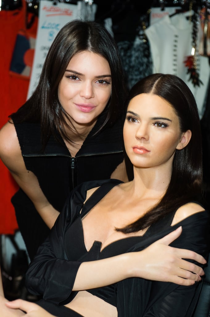 Kendall Jenner With Her Wax Figure at Madame Tussauds | POPSUGAR Celebrity