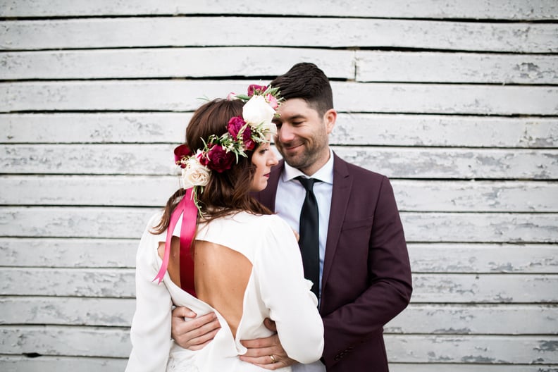 Red and White Flower Crown