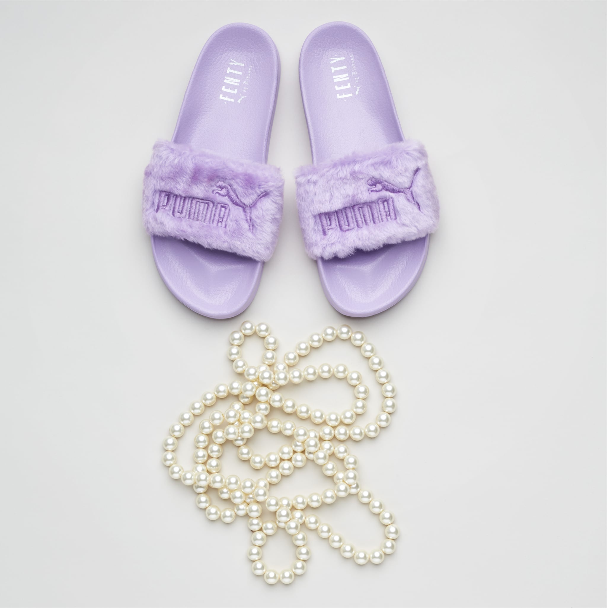 fenty fur sandals