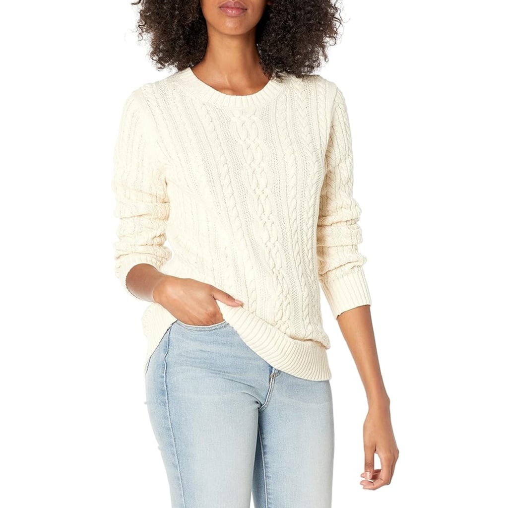 ANRABESS Amazon Basics Fisherman Cable Sweater