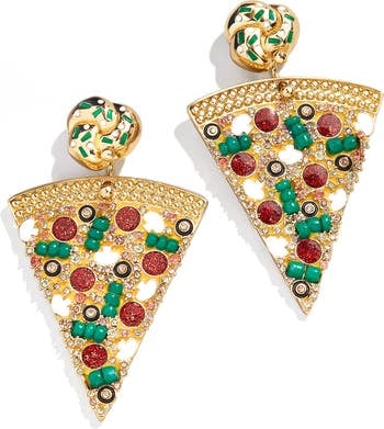 A Statement-Making Find: BaubleBar Pizza Drop Earrings