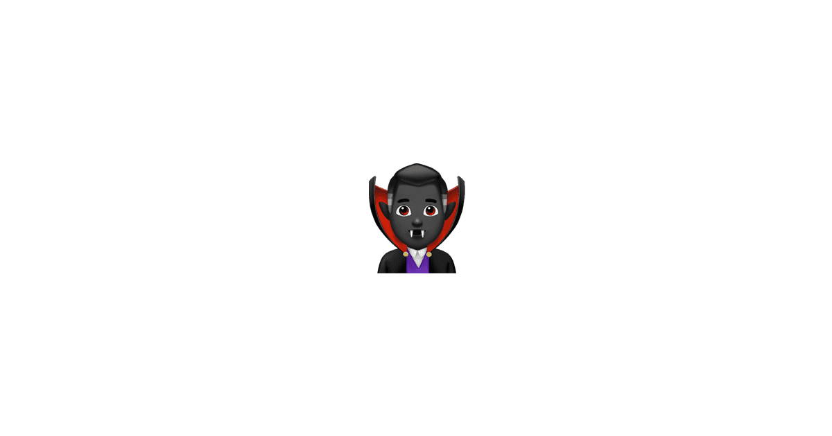 Vampire Man Complete List of All 190 New Apple Emoji iOS 11.1 Fall