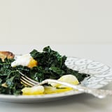 Spicy Garlic Kale With Poached Eggs