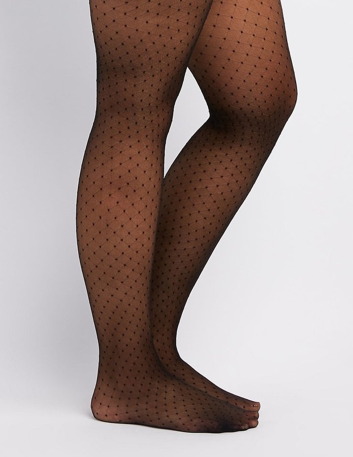 Charlotte Russe Plus Size Polka Dot Tights