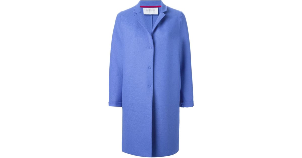 Harris Wharf London single breasted coat | Kate Middleton Wearing Blue ...