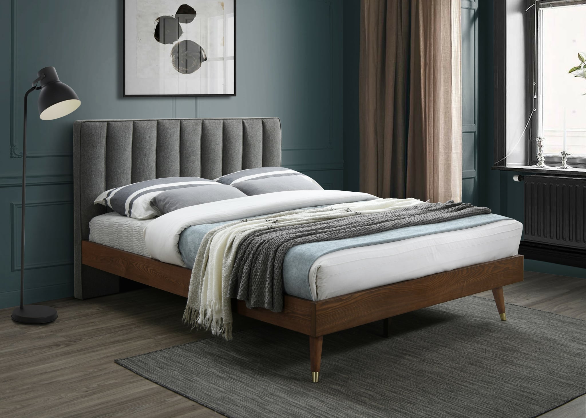 Scholz upholstered deals platform bed