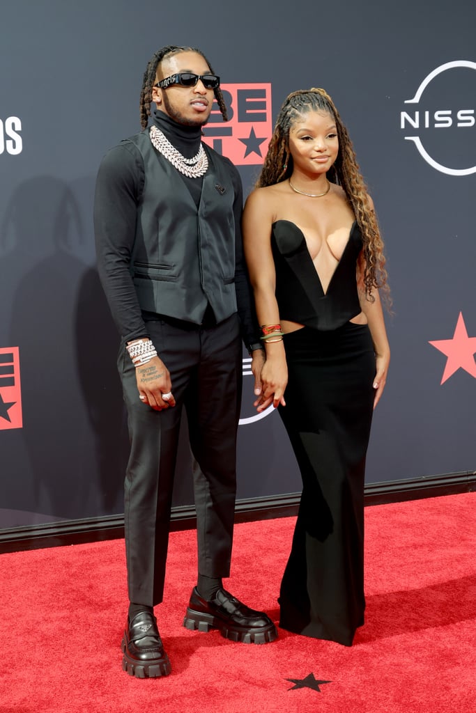 Halle Bailey Wears Corset and Cutout Skirt at the BET Awards