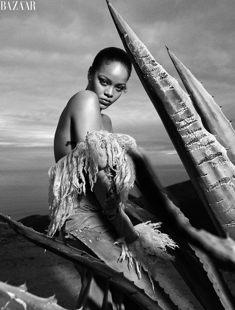 Rihanna Posing For Harper's Bazaar's September 2020 Issue