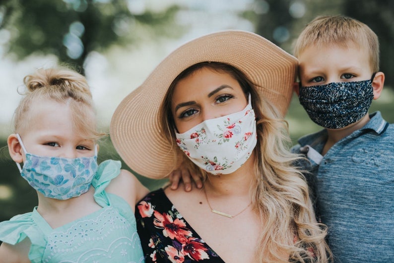 A Mask For the Whole Family: Face Mask With Filter Pocket & Nose Wire