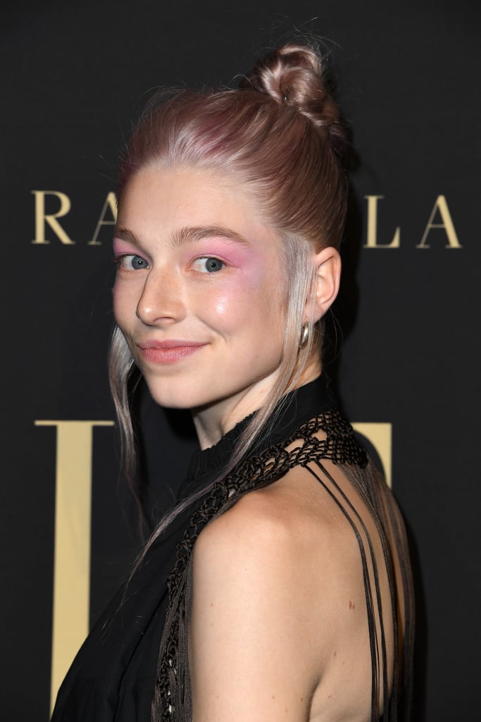 Hunter Schafer's Pink Hair and Makeup at the Elle Event