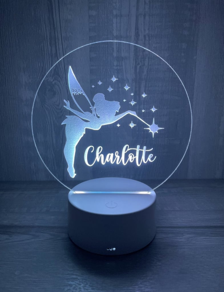 A Personalized Gift: Fairy LED Night Light With Personalized Name