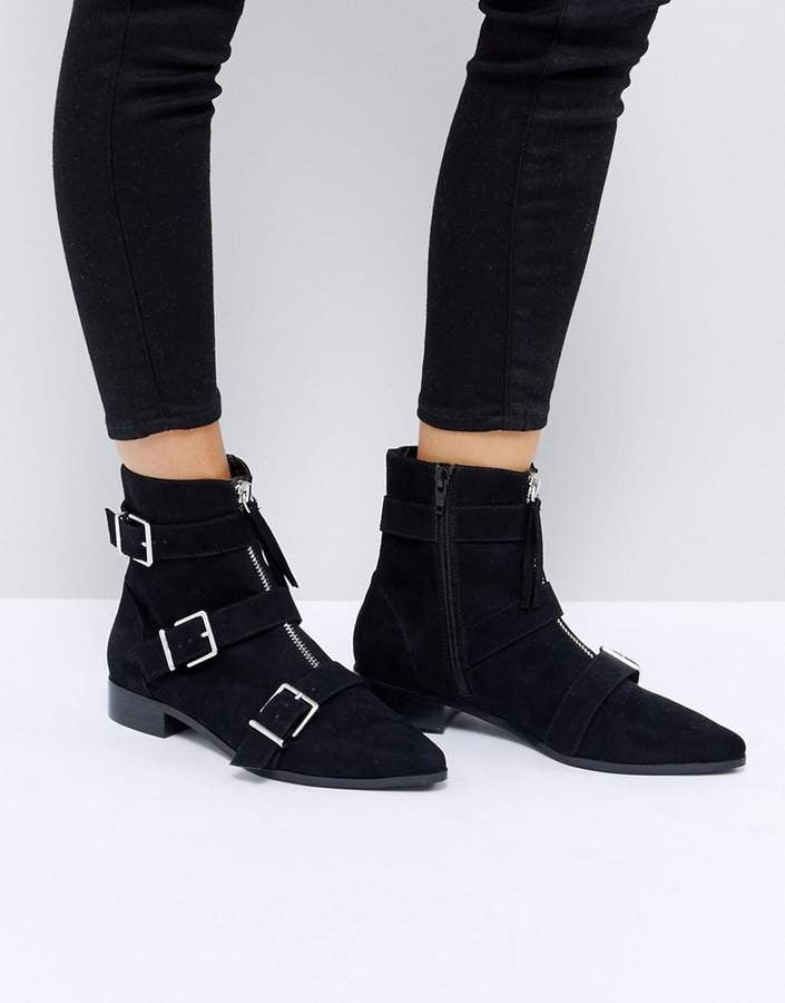 Asos Ayla Buckle Ankle Boots