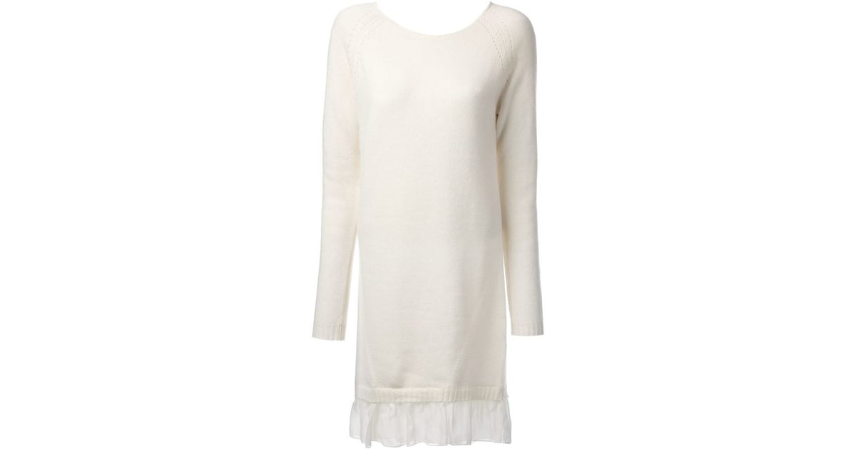 The MixedMaterial Sweater Dress Sweater Dresses For Fall POPSUGAR